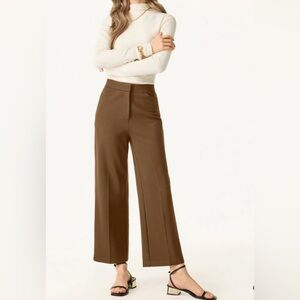 OGL Classic Brown Wide-Leg Pants